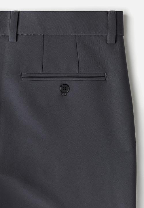 H&M - Slim fit cropped trousers - dark grey