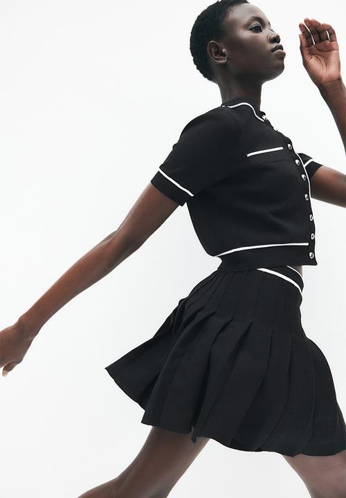 H&M - Pleated skirt - black