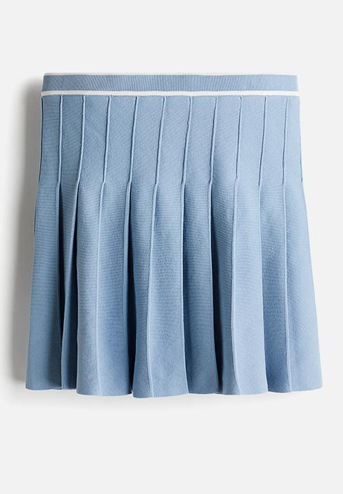 H&M - Pleated skirt - dusty blue