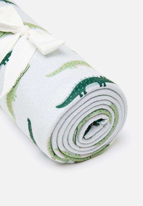 Sixth Floor - Croco fleece blanket - Green