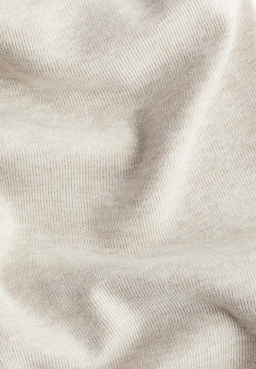 H&M - Fine-knit trousers - light beige marl