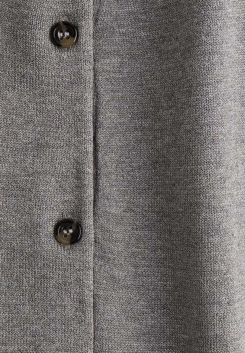 H&M - Short-sleeved cardigan - grey marl