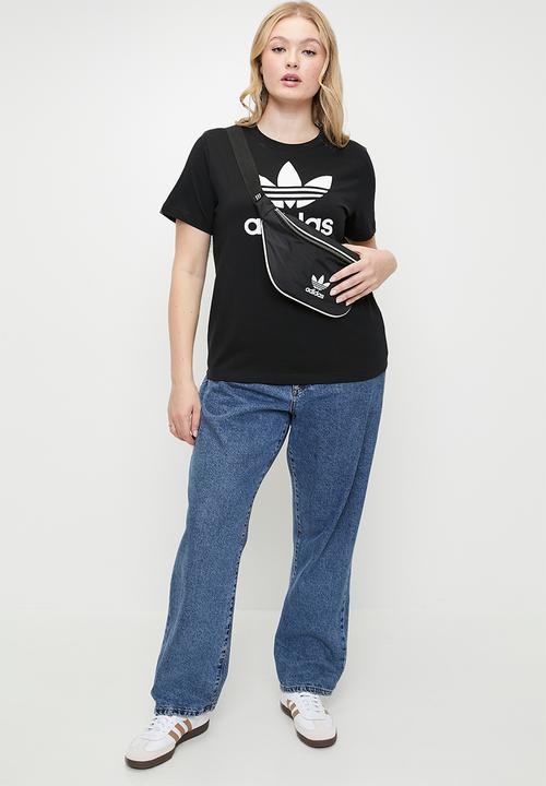 adidas Originals - Plus TREFOIL TEE W  - black
