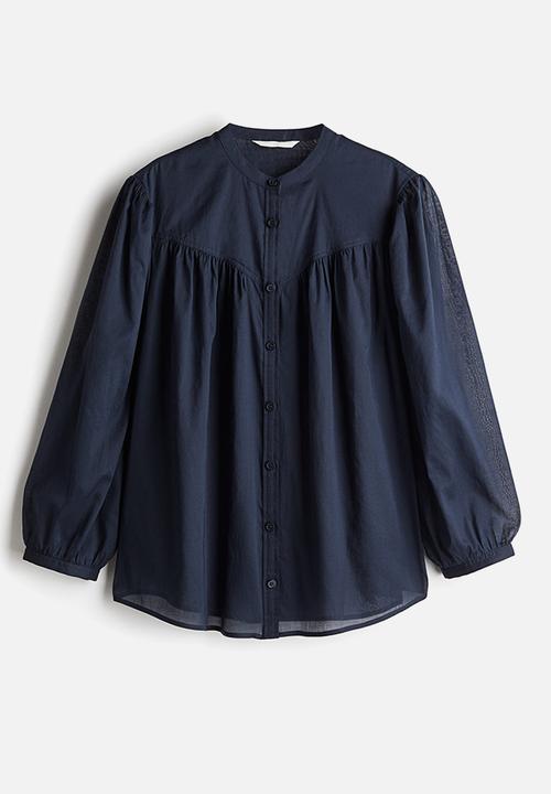 H&M - Cotton blouse - navy blue 