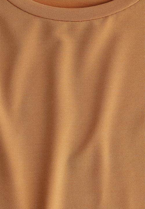 H&M - Fitted top - dark beige