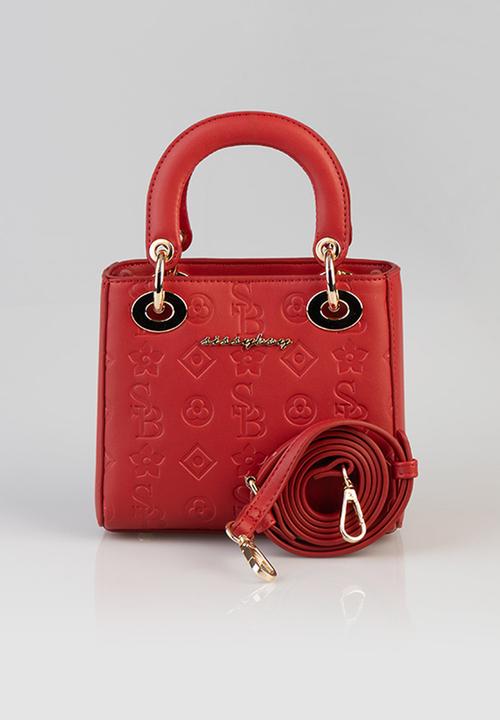 SISSY BOY - Debossed love tote bag - red
