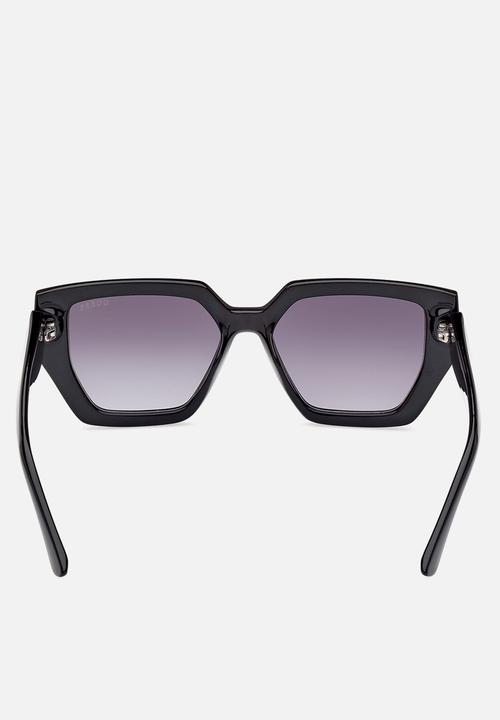 GUESS - Geometric Shape Sunglasses 53mm - Shiny Black