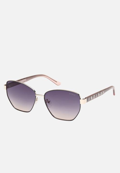 GUESS - Geometric Shape Sunglasses 56mm - Grey