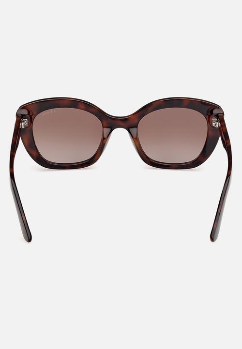 GUESS - Square Shape Sunglasses 51mm  - Dark Havana