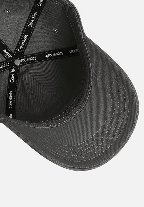 Calvin Klein - Mono Logo Embro Cap - Charcoal Gray