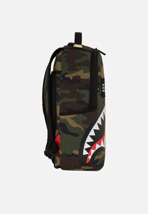 Sprayground - Shark central camo dlxs backpack - green