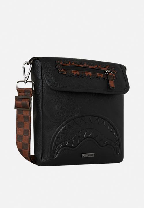 Sprayground - Dose of check deux messanger sling - black