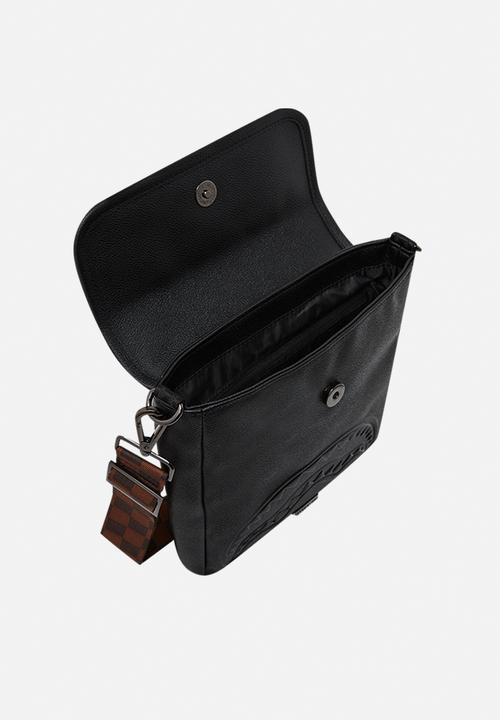 Sprayground - Dose of check deux messanger sling - black