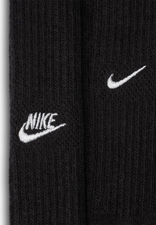 Nike - Everyday cushioned crew socks (2 pairs) - black/white