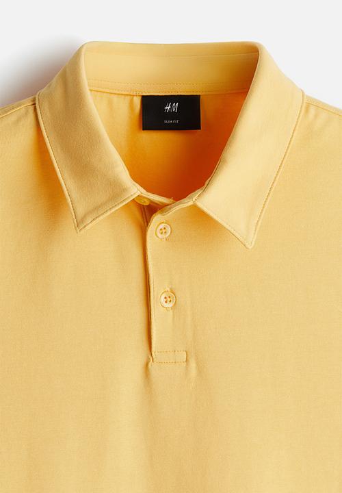 H&M - Slim fit polo shirt - yellow