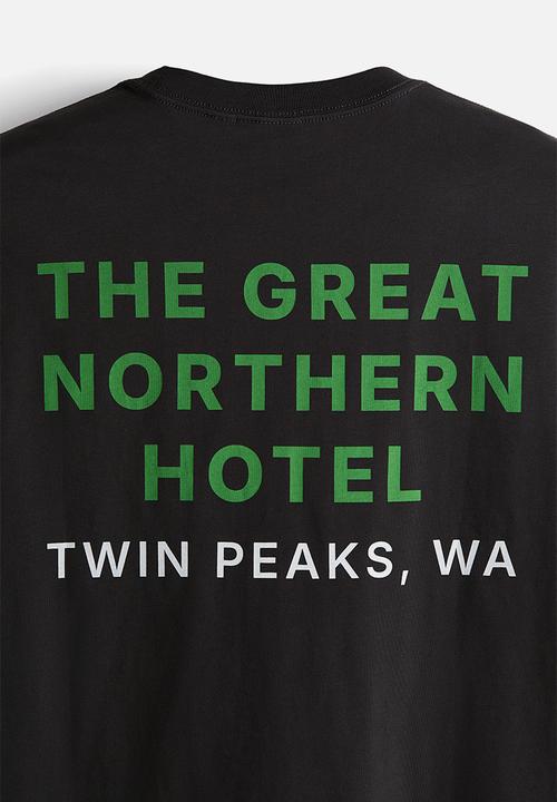 H&M - Loose fit T-shirt - black/twin peaks