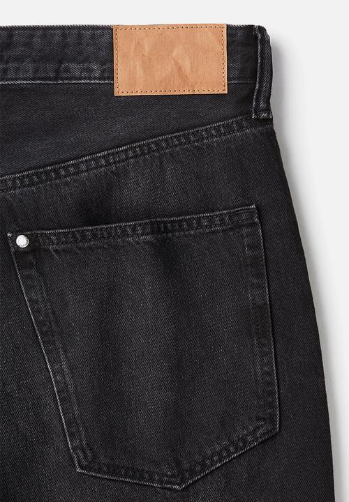 H&M - Relaxed denim shorts - black