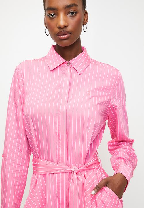 Pringle sinisha striped shirt dress - pink
