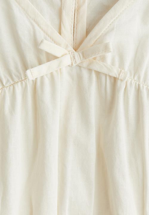 H&M - Peplum cotton blouse - cream
