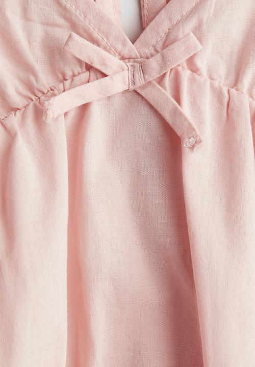 H&M - Peplum cotton blouse - light pink