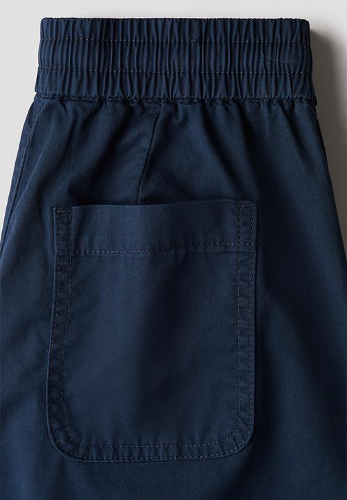 H&M - Loose-fit cotton chinos - navy blue
