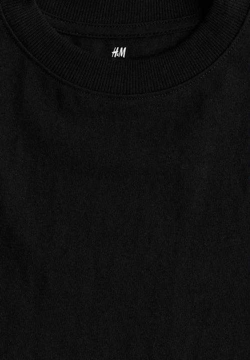 H&M - Boxy T-shirt - black