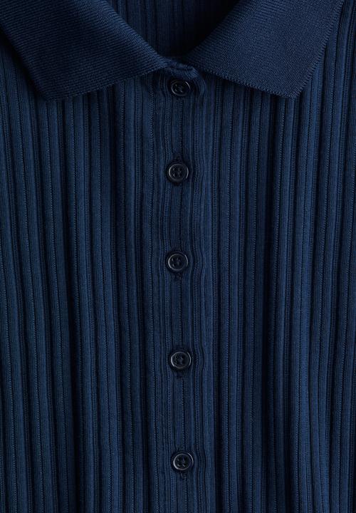 H&M - Ribbed top - blue