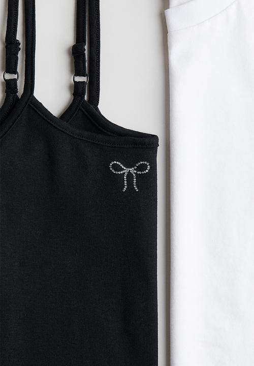 H&M - 2-Piece top set - black/white