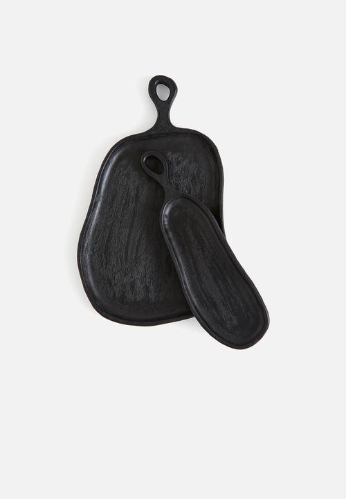 H&M - Large mango wood serving tray - black