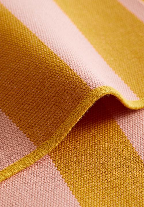 H&M - 4 pack striped place mats - pink striped