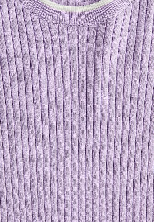 H&M - Rib-knit top - light purple