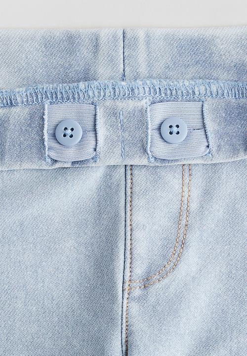 H&M - Wide denim-look trousers - light denim blue