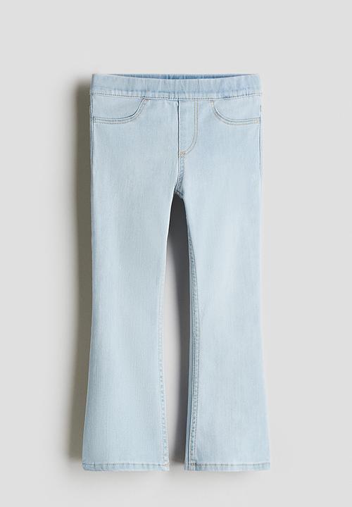 H&M - Superstretch flared leg jeans - light denim blue
