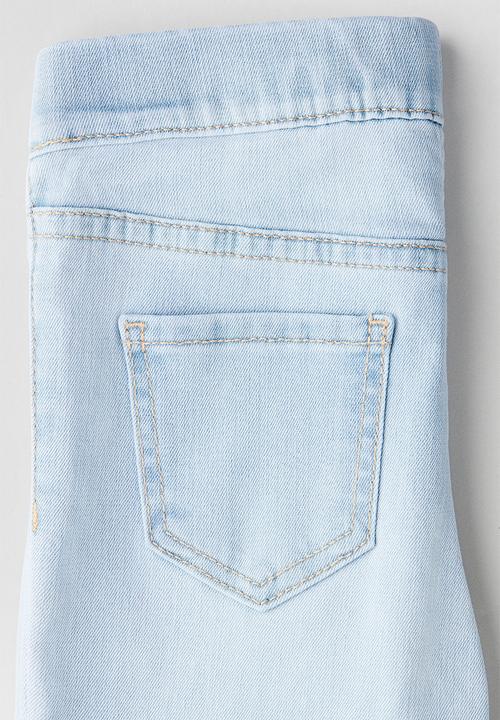 H&M - Superstretch flared leg jeans - light denim blue
