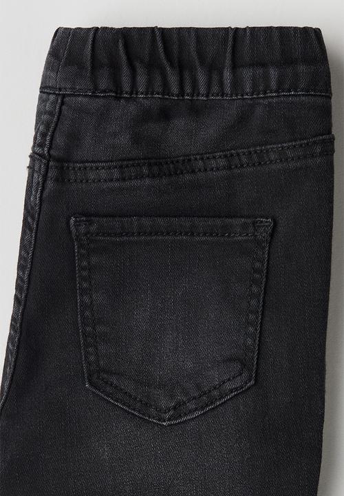 H&M - Superstretch flared leg jeans - denim black
