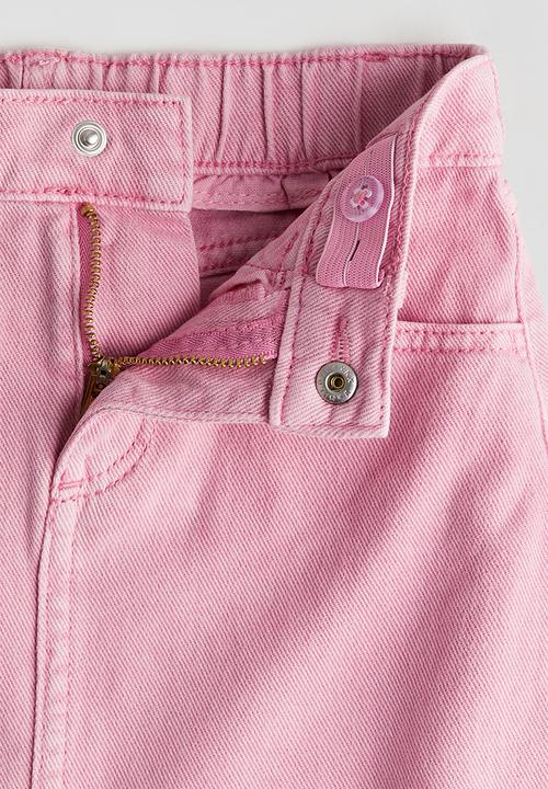 H&M - Denim skirt - pink