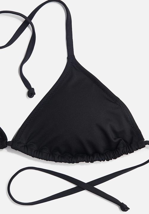 H&M - Padded triangle bikini top - black