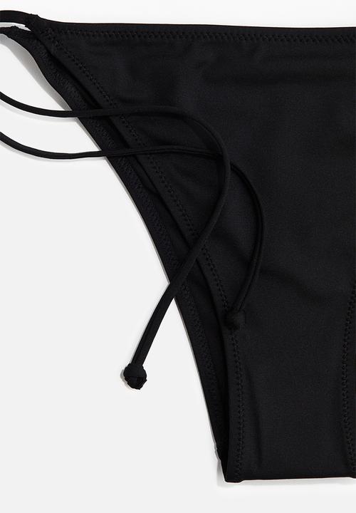 H&M - Tie tanga bikini bottoms - black