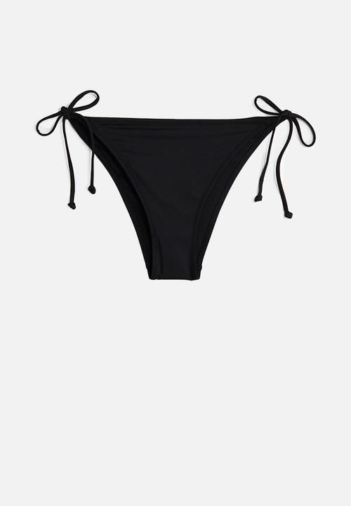 H&M - Tie tanga bikini bottoms - black