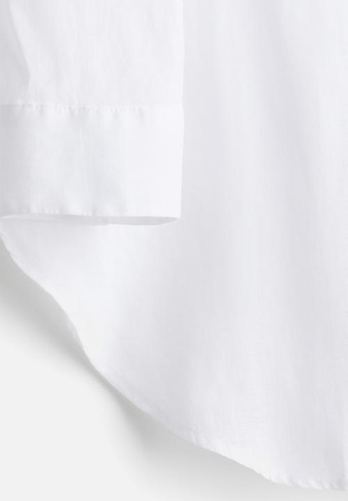 H&M - Linen beach shirt - white