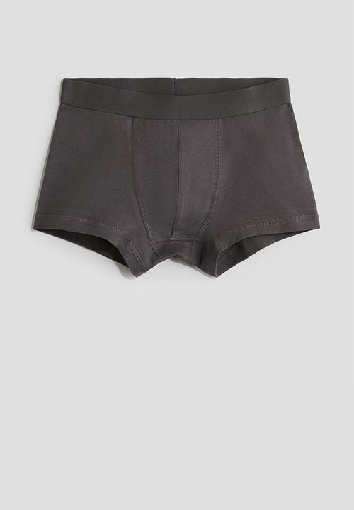 H&M - 3 pack trunks - grey & dark grey