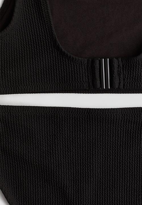H&M - Textured bikini - black