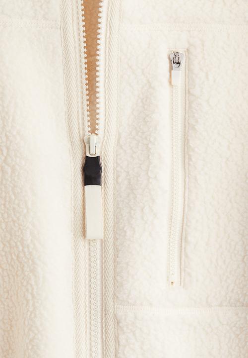 H&M - Teddy sports jacket - cream 