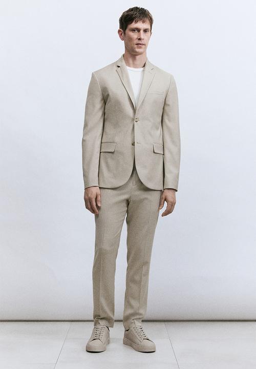 H&M - Slim fit suit trousers - beige