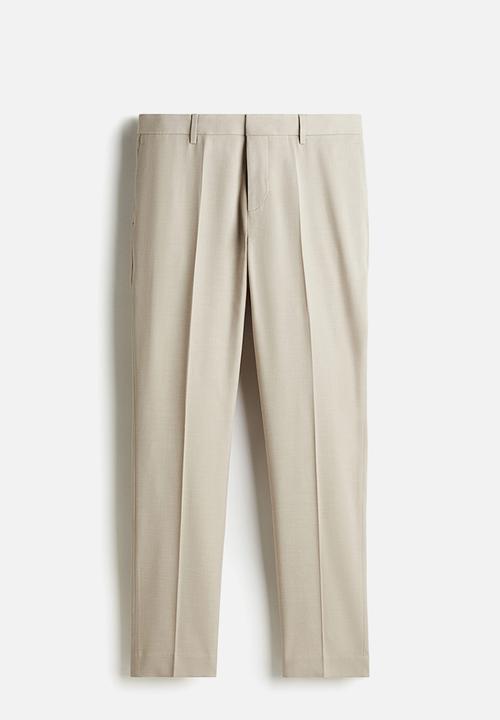 H&M - Slim fit suit trousers - beige