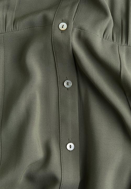 H&M - Mama before & after shirt dress - khaki green