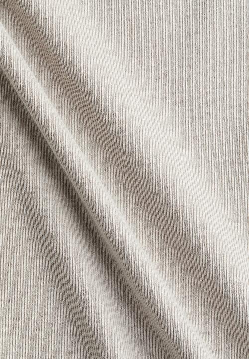 H&M - Mama ribbed top - light greige