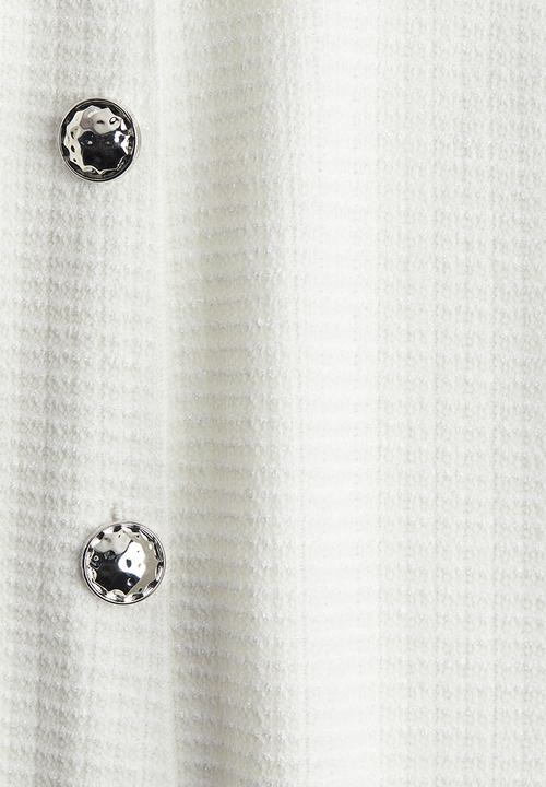 H&M - Textured jersey waistcoat - cream