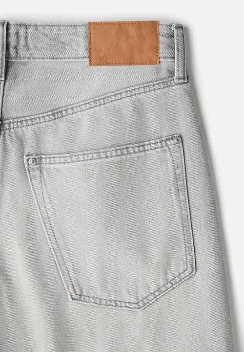 H&M - Relaxed denim shorts - grey