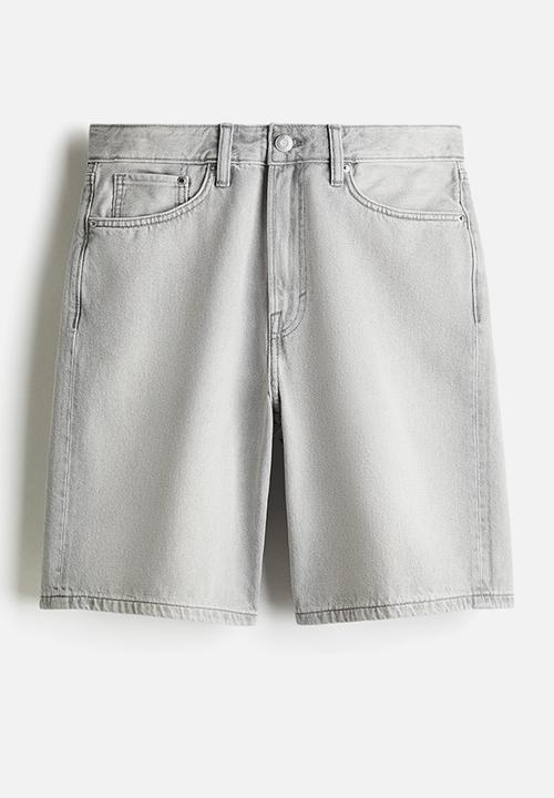 H&M - Relaxed denim shorts - grey